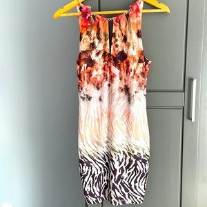 BEBE Multicolor Cheetah Print Mini Dress